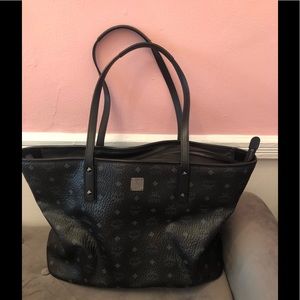 MCM Large Zipper Tote Bag